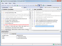 Rapid Environment Editor多国语言绿色版(查看系统环境变量) V9.0.930