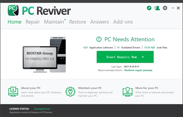 PC Reviver汉化破解版 V3.12.0.44