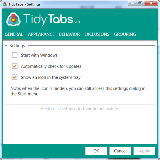 TidyTabs Pro便携版 V1.21.0