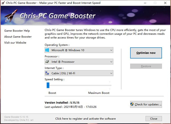 Chris-PC Game Booster破解版 V5.10.12