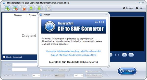 ThunderSoft GIF to SWF Converter破解版 v4.2.0