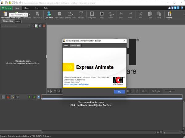 NCH Express Animate特别版 (动态图形和动画软件) V7.26