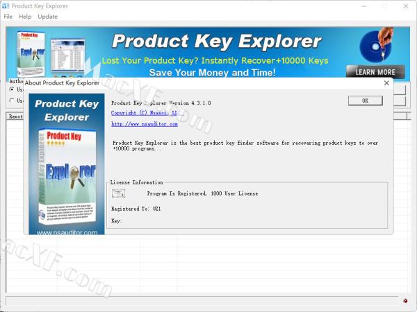 Nsasoft Product Key Explorer(程序密钥的显示工具)v4.3 激活破解版