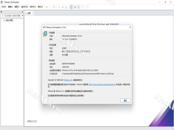 VMware Workstation Pro(虚拟机软件)v16.2.4 中文破解版