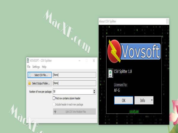 VovSoft CSV Splitter(CSV文件分割工具) v1.8 激活版